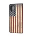 USA Vlag Vintage Bookcase Hoesje voor de Huawei P40 Lite