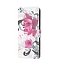 Roze Bloem Bookcase Hoesje voor de Huawei P40 Lite