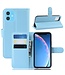 Lichtblauw Lychee Bookcase Hoesje voor de iPhone 11