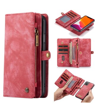 Rood Bookcase Hoesje iPhone 11