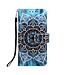 Blauw/Zwart Mandala Bookcase Hoesje voor de iPhone 11