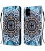 Blauw/Zwart Mandala Bookcase Hoesje voor de iPhone 11