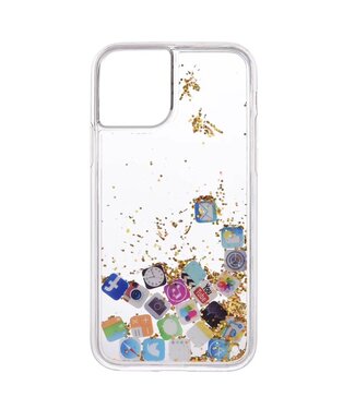 Goud Apps TPU Hoesje iPhone 11