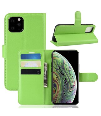 Groen Lychee Bookcase Hoesje iPhone 11 Pro