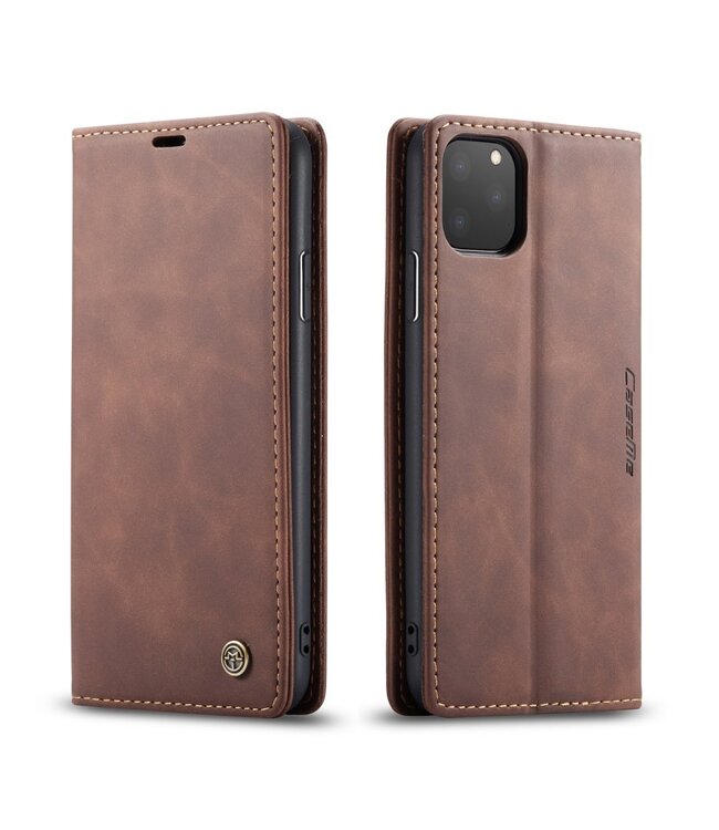 CaseMe Caseme Bruin Bookcase Hoesje voor de iPhone 11 Pro