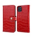 Rood Krokodillenleer Bookcase Hoesje voor de iPhone 11 Pro