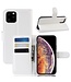 Wit Lychee Bookcase Hoesje voor de iPhone 11 Pro Max