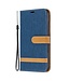 Blauw Canvas Bookcase Hoesje voor de iPhone 11 Pro Max