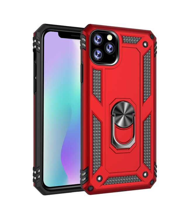 Rood Hybrid Hoesje voor de iPhone 11 Pro Max