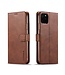 LC.IMEEKE LC.IMEEKE Bruin Bookcase Hoesje voor de iPhone 11 Pro Max