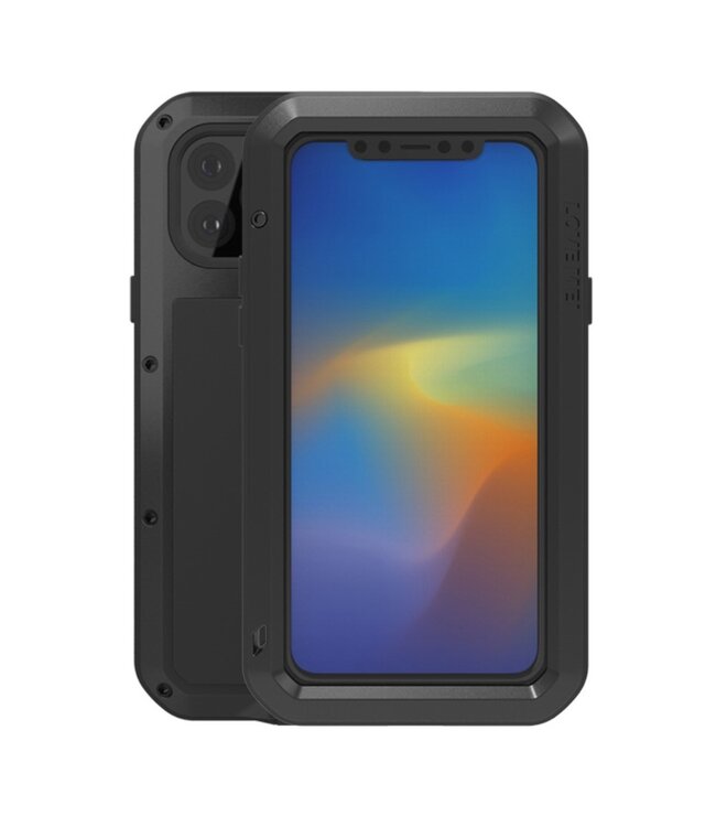 Love Mei Zwart Shockproof Hoesje voor de iPhone 11 Pro Max