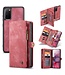 CaseMe Caseme Rood Vintage Bookcase Hoesje voor de Samsung Galaxy S20