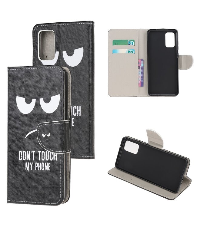 Don't Touch Bookcase Hoesje voor de Samsung Galaxy S20 Plus