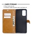 Blauw Canvas Bookcase Hoesje voor de Samsung Galaxy S20 Plus