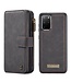 CaseMe Caseme Zwart Bookcase Hoesje voor de Samsung Galaxy S20 Plus