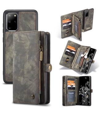 CaseMe Grijs Vintage Bookcase Hoesje Samsung Galaxy S20 Plus