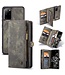 CaseMe Caseme Grijs Vintage Bookcase Hoesje voor de Samsung Galaxy S20 Plus