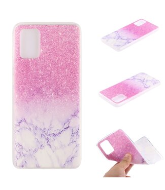 Roze Marmer TPU Hoesje Samsung Galaxy S20 Plus