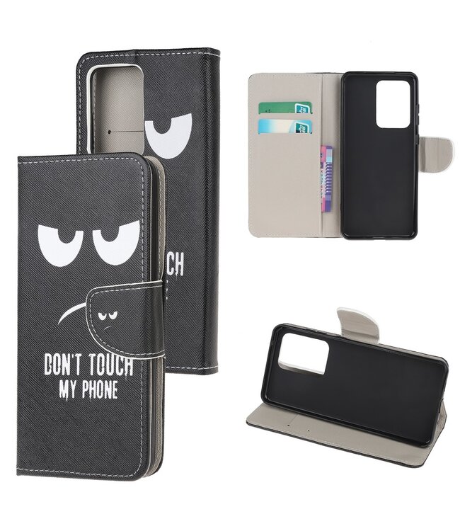 Don't Touch Bookcase Hoesje voor de Samsung Galaxy S20 Ultra