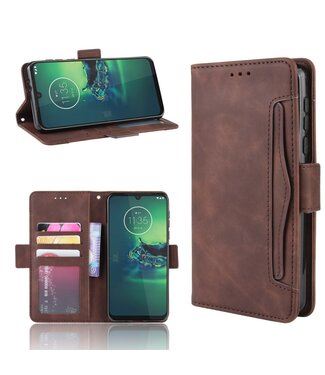 Bruin Bookcase Hoesje Motorola Moto G8 Plus