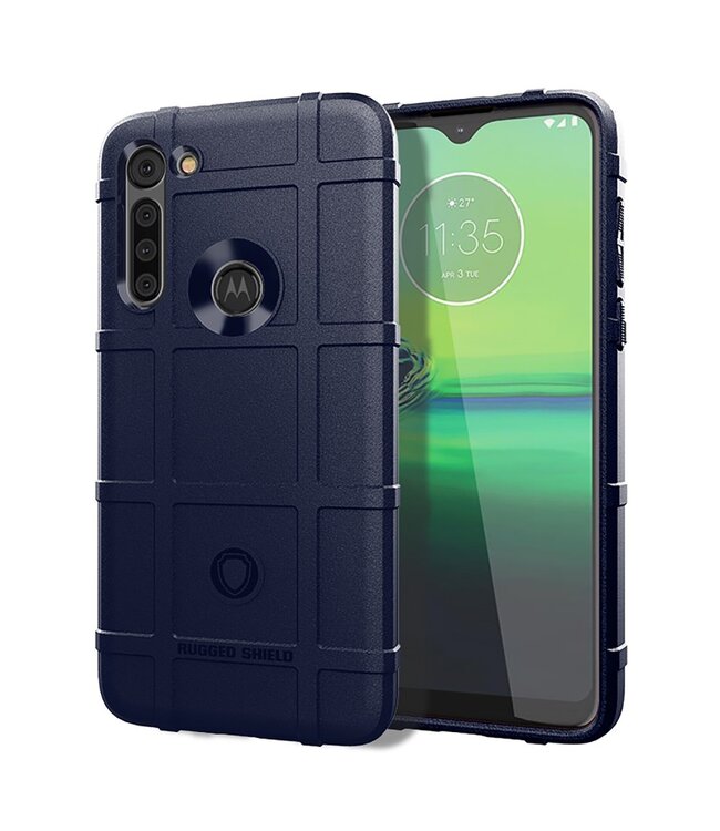 Blauw TPU Hoesje voor de Motorola Moto G8 Power