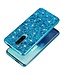 Blauw Glitters Backcover Hoesje voor de OnePlus 7T Pro