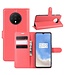 Rood Lychee Bookcase Hoesje voor de OnePlus 7T