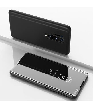 Zwart Spiegel Bookcase Hoesje OnePlus 8 Pro