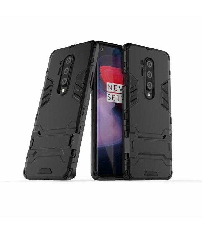 Zwart Hybrid Hoesje voor de OnePlus 8 Pro