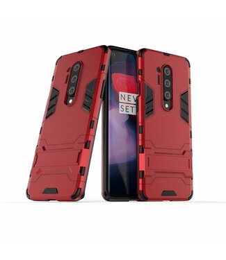 Rood Hybrid Hoesje OnePlus 8 Pro
