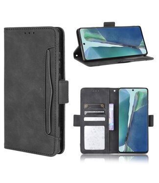 Zwart Wallet Bookcase Hoesje Samsung Galaxy S20 FE