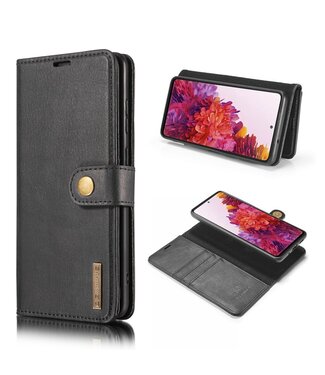 DG.Ming Zwart 2-in-1 Bookcase Hoesje Samsung Galaxy S20 FE