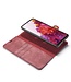 DG.Ming Wijnrood 2-in-1 Bookcase Hoesje voor de Samsung Galaxy S20 FE