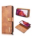 DG.Ming Bruin 2-in-1 Bookcase Hoesje voor de Samsung Galaxy S20 FE