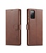 LC.IMEEKE LC.IMEEKE Bruin Modern Bookcase Hoesje voor de Samsung Galaxy S20 FE