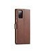 LC.IMEEKE LC.IMEEKE Bruin Modern Bookcase Hoesje voor de Samsung Galaxy S20 FE