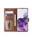 LC.IMEEKE LC.IMEEKE Bruin Modern Bookcase Hoesje voor de Samsung Galaxy S20 FE