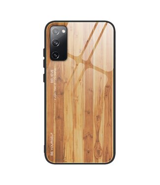 Hout Design Hybrid Hoesje Samsung Galaxy S20 FE