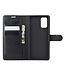 Zwart Litchee Bookcase Hoesje voor de Samsung Galaxy S20 FE