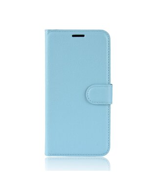 Blauw Litchee Bookcase Hoesje Samsung Galaxy S20 FE