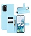 Blauw Litchee Bookcase Hoesje voor de Samsung Galaxy S20 FE