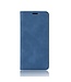 Blauw Silky Touch Bookcase Hoesje voor de Samsung Galaxy S20 FE