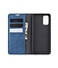 Blauw Silky Touch Bookcase Hoesje voor de Samsung Galaxy S20 FE