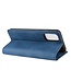 Blauw Silky Touch Bookcase Hoesje voor de Samsung Galaxy S20 FE