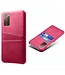 Ksq KSQ Roze Pasjeshouders Faux Lederen Hoesje voor de Samsung Galaxy S20 FE