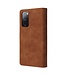 Bruin Pasjeshouders Bookcase Hoesje voor de Samsung Galaxy S20 FE