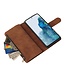 Bruin Pasjeshouders Bookcase Hoesje voor de Samsung Galaxy S20 FE