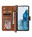 Bruin Pasjeshouders Bookcase Hoesje voor de Samsung Galaxy S20 FE
