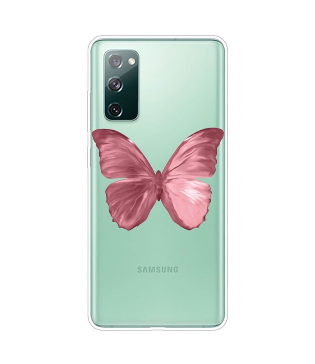 Elegante vlinder TPU Hoesje voor de Samsung Galaxy S20 FE