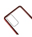 Rood Tweezijdig Metaal + Tempered Glass Hoesje voor de Samsung Galaxy S20 FE